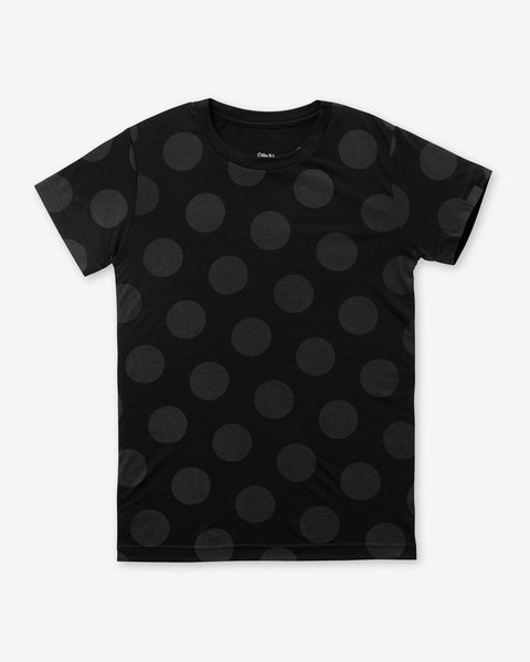 Black polka store dot t shirt