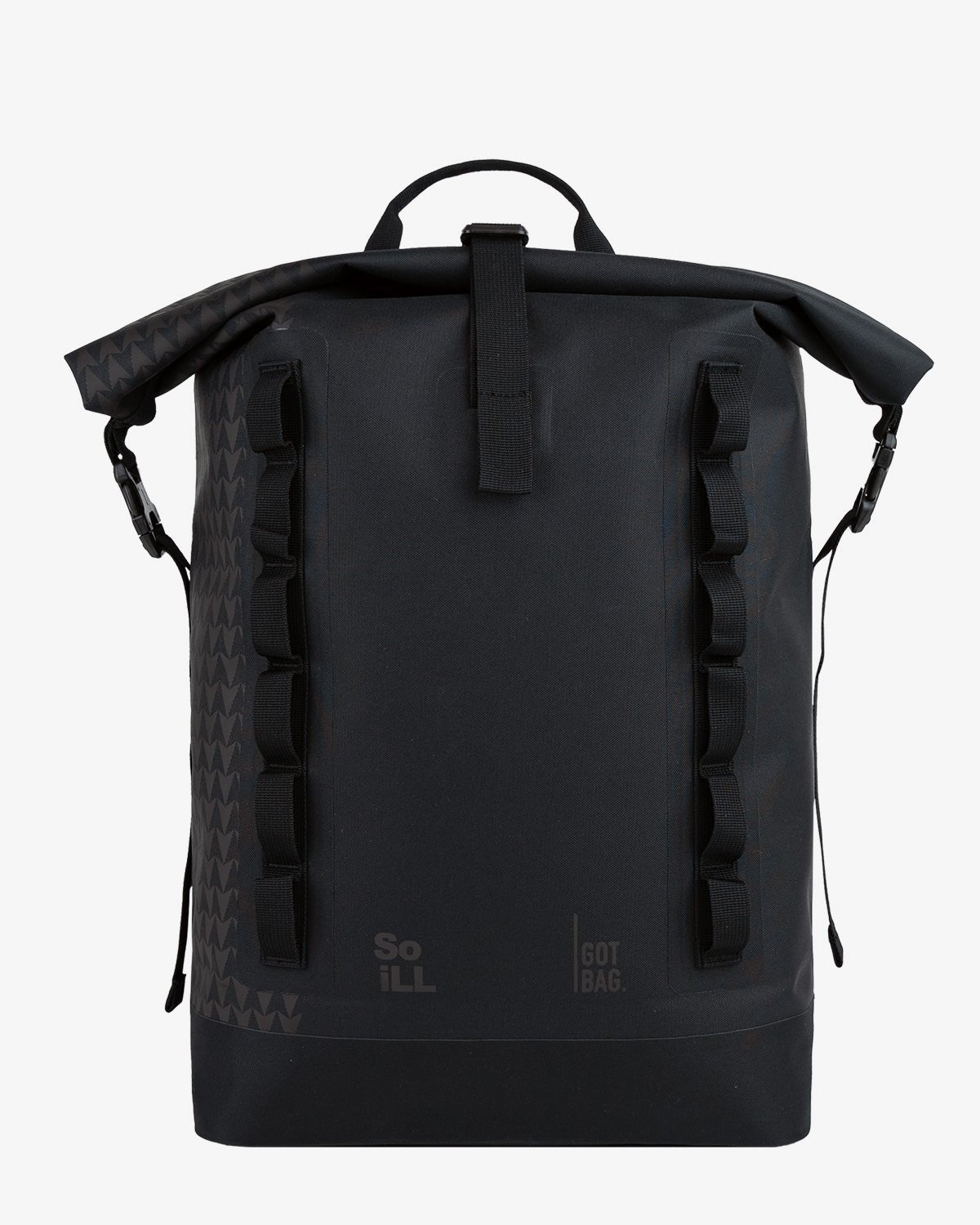 ★BLACKUP★ Rob Rolltop Backpack Black 0004 Rains® Rolltop Rucksack in Black for $150 | Free Shipping