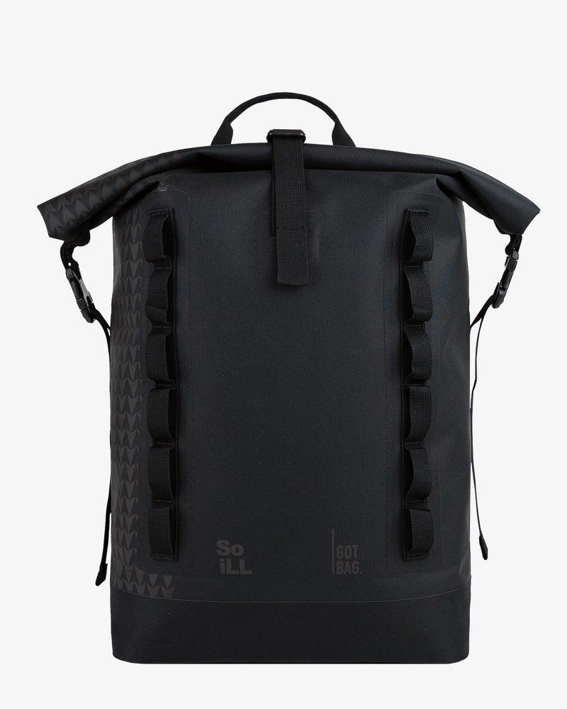 Rolltop Backpack - Black Wolf - So iLL - Got Bag